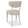 Larsen Scandi Oak Upholstered Dining Chairs - Ivory Bonded Leather (Pair) by Bentley Designs Larsen Scandi Oak Upholstered Dining Chairs - Ivory Bonded Leather (Pair) by Bentley Designs