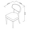 Larsen Scandi Oak Upholstered Dining Chairs - Ivory Bonded Leather (Pair) by Bentley Designs Larsen Scandi Oak Upholstered Dining Chairs - Ivory Bonded Leather (Pair) by Bentley Designs