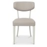 Larsen Soft Grey Upholstered Dining Chairs - Grey Bonded Leather (Pair) by Bentley Designs