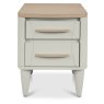 Larsen Scandi Oak and Soft Grey 2 Drawer Bedside Table by Bentley Designs