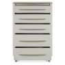 Larsen Scandi Oak and Soft Grey 5 Drawer Chest by Bentley Designs Larsen Scandi Oak and Soft Grey 5 Drawer Chest by Bentley Designs