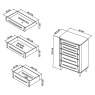 Larsen Scandi Oak and Soft Grey 5 Drawer Chest by Bentley Designs Larsen Scandi Oak and Soft Grey 5 Drawer Chest by Bentley Designs