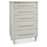Larsen Scandi Oak and Soft Grey 5 Drawer Chest by Bentley Designs Larsen Scandi Oak and Soft Grey 5 Drawer Chest by Bentley Designs