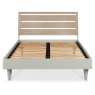 Larsen Scandi Oak and Soft Grey Slatted Double Bed Frame 135cm by Bentley Designs