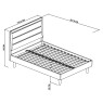 Larsen Scandi Oak and Soft Grey Slatted Double Bed Frame 135cm by Bentley Designs Larsen Scandi Oak and Soft Grey Slatted Double Bed Frame 135cm by Bentley Designs