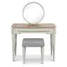 Larsen Scandi Oak and Soft Grey Dressing Table Set by Bentley Designs