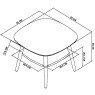 Dansk Scandi Oak Lamp Table with Shelf by Bentley Designs Dansk Scandi Oak Lamp Table with Shelf by Bentley Designs