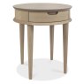 Dansk Scandi Oak Lamp Table with Drawer by Bentley Designs
