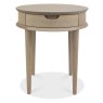 Dansk Scandi Oak Lamp Table with Drawer by Bentley Designs