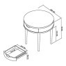 Dansk Scandi Oak Lamp Table with Drawer by Bentley Designs Dansk Scandi Oak Lamp Table with Drawer by Bentley Designs