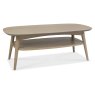 Dansk Scandi Oak Coffee Table with Shelf by Bentley Designs