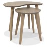 Dansk Scandi Oak Nest of Lamp Tables by Bentley Designs