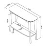 Dansk Scandi Oak Console with Shelf by Bentley Designs Dansk Scandi Oak Console with Shelf by Bentley Designs