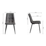 Dansk Scandi Oak 6 Seater Table and 6 Mondrian Dark Grey Faux Leather Chairs Dansk Scandi Oak 6 Seater Table and 6 Mondrian Dark Grey Faux Leather Chairs