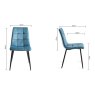 Dansk Scandi Oak 6 Seater Table and 6 Mondrian Petrol Blue Velvet Chairs Dansk Scandi Oak 6 Seater Table and 6 Mondrian Petrol Blue Velvet Chairs