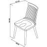 Dansk Scandi Oak 4 Seater Table and 4 Ilva Spindle Chairs - Scandi Oak Dansk Scandi Oak 4 Seater Table and 4 Ilva Spindle Chairs - Scandi Oak