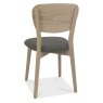Dansk Scandi Oak 6 Seater Table and 6 Veneer Back Chairs - Cold Steel Fabric Dansk Scandi Oak 6 Seater Table and 6 Veneer Back Chairs - Cold Steel Fabric