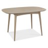 Dansk Scandi Oak 4 Seater Table and 4 Upholstered Chairs - Cold Steel Fabric Dansk Scandi Oak 4 Seater Table and 4 Upholstered Chairs - Cold Steel Fabric