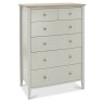 Whitby Scandi Oak and Soft Grey 4+2 Drawer Chest by Bentley Designs