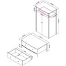 Whitby Scandi Oak and Warm Grey Double Wardrobe by Bentley Designs Whitby Scandi Oak and Warm Grey Double Wardrobe by Bentley Designs