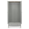 Whitby Scandi Oak and Warm Grey Double Wardrobe by Bentley Designs