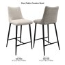 Zara Ivory Fabric Counter Stool Zara Ivory Fabric Counter Stool