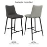 Zara Dark Grey Faux leather Counter Stool Zara Dark Grey Faux leather Counter Stool