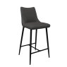 Zara Dark Grey Faux leather Counter Stool Zara Dark Grey Faux leather Counter Stool