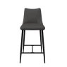 Zara Dark Grey Faux leather Counter Stool Zara Dark Grey Faux leather Counter Stool