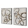 Bold As Gold Framed Canvas Set Of 2 Bold As Gold Framed Canvas Set Of 2