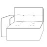 Gravina Chaise Longue Section 109cm (Left) by Italia Living