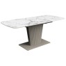 Abbott 160-200cm White Ceramic Extending Dining Table Abbott 160-200cm White Ceramic Extending Dining Table