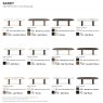 Sandy Fixed Dining Table 250 x 110cm (CS4156-FE 250) by Calligaris
