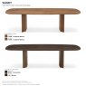 Sandy Fixed Dining Table 200 x 100cm (CS4156-FS 200) by Calligaris Sandy Fixed Dining Table 200 x 100cm (CS4156-FS 200) by Calligaris