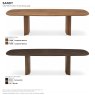 Sandy Fixed Dining Table 250 x 110cm (CS4156-FS 250) by Calligaris