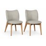 Pair of Diana Dining Chairs - Misty Grey Pair of Diana Dining Chairs - Misty Grey