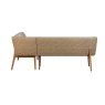 Diana Corner Bench (Left Hand Facing) - Taupe PU Diana Corner Bench (Left Hand Facing) - Taupe PU