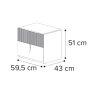 Onyx Bedside Cabinet by Camel Group Onyx Bedside Cabinet by Camel Group