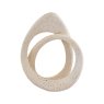 Broc Cream Textured Loop Sculpture