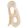 Broc White Marble Effect Large Abstract Loop Sculpture