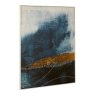 Astratto Blue Abstract Wall Art With Gold Accents