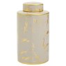 Daria Gold Marble Effect Small Ceramic Jar