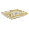 Curva Ceramic Gold and White Dish Curva Ceramic Gold and White Dish