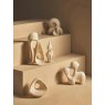Broc White Marble Effect Small Abstract Loop Sculpture Broc White Marble Effect Small Abstract Loop Sculpture