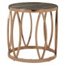 Tula Black Marble Effect & Rose Gold Finish Round Side Table Tula Black Marble Effect & Rose Gold Finish Round Side Table