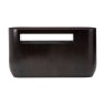 Gabelle Oval Ebony Bamboo Console Table Gabelle Oval Ebony Bamboo Console Table