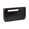Gabelle Oval Ebony Bamboo Console Table Gabelle Oval Ebony Bamboo Console Table