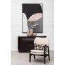 Gabelle Oval Ebony Bamboo Console Table Gabelle Oval Ebony Bamboo Console Table