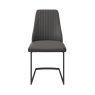 Pair of Abbott Dining Chairs (Dark Grey Faux Leather) Pair of Abbott Dining Chairs (Dark Grey Faux Leather)