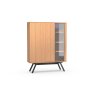 Napoli 3 Door Display Cabinet with Metal Base by MTE Theuns Napoli 3 Door Display Cabinet with Metal Base by MTE Theuns